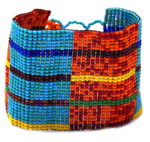 Picture of carnival beaded bracelet - two inch