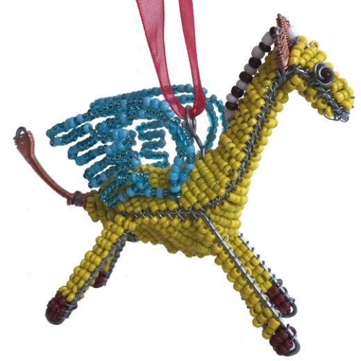 Picture of flying animal beaded ornament