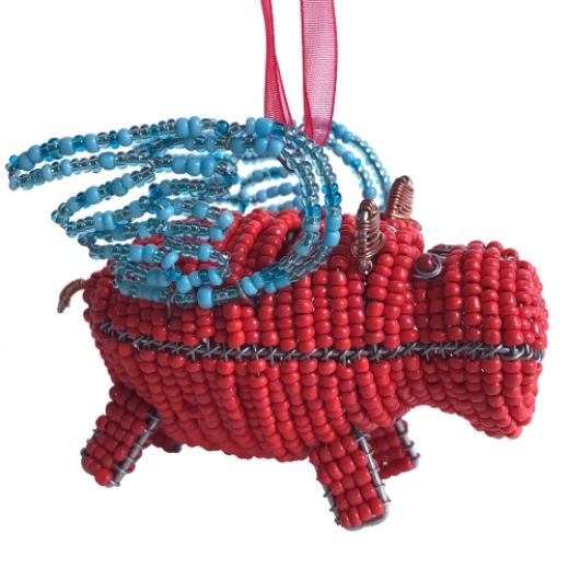 Picture of flying animal beaded ornament