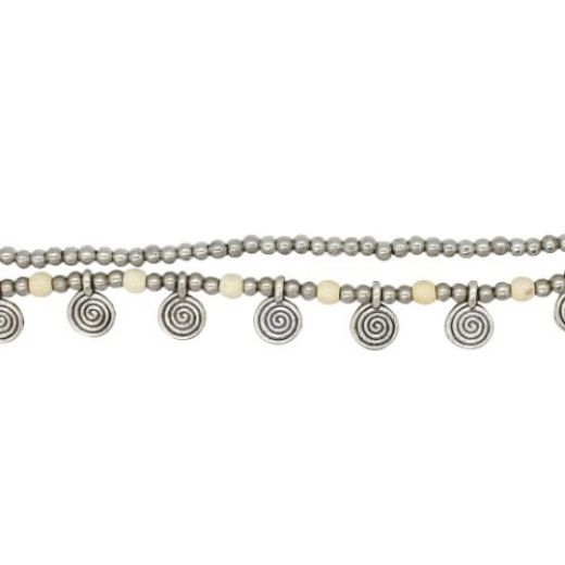 Picture of spiral charm anklet