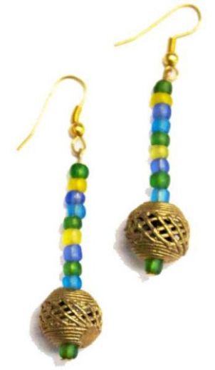 Picture of sunny beaded earrings