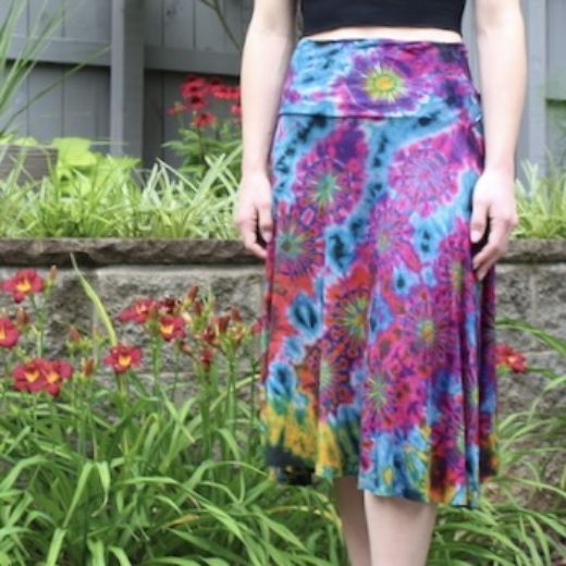 Picture of tie dye dance skirt