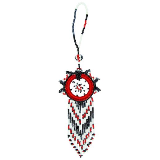 Picture of beaded dream catcher ornament - small