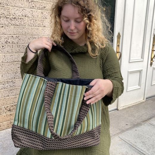 Picture of handwoven tapestry tote