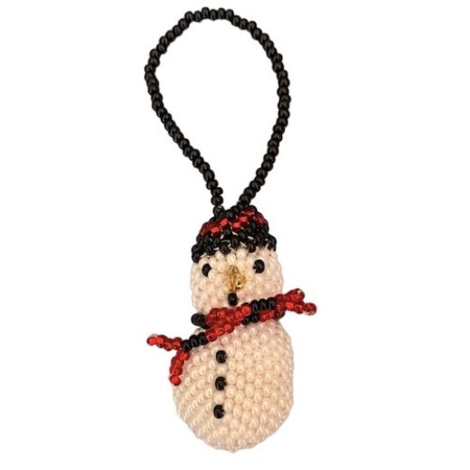 Picture of beaded holiday ornament